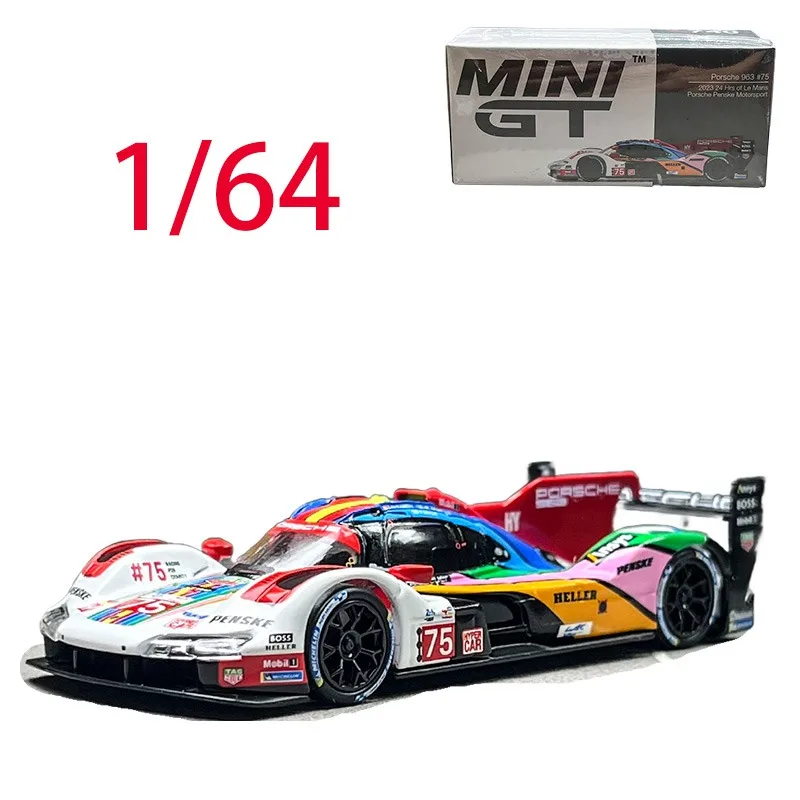 

MINIGT Diecast 1/64 Scale Porsche Alloy Car Model Porsche 963 Le Mans #740 Play Vehicles Toys for Boys Original Box Collection