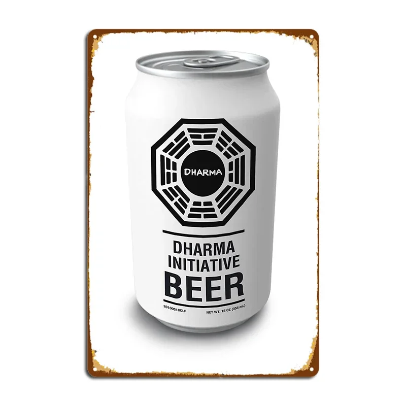 Dharma Initiative Beer Metal Signs Wall Mural Living Room personalized Plaques Tin sign Posters