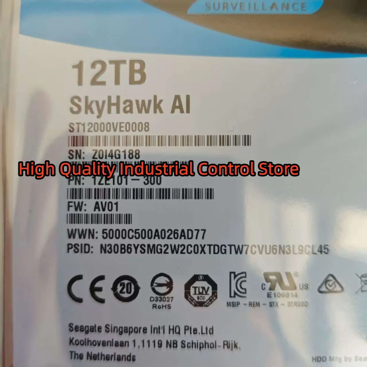 

Жесткий привод SATA 12 ТБ ST12000VE0008, новый в коробке