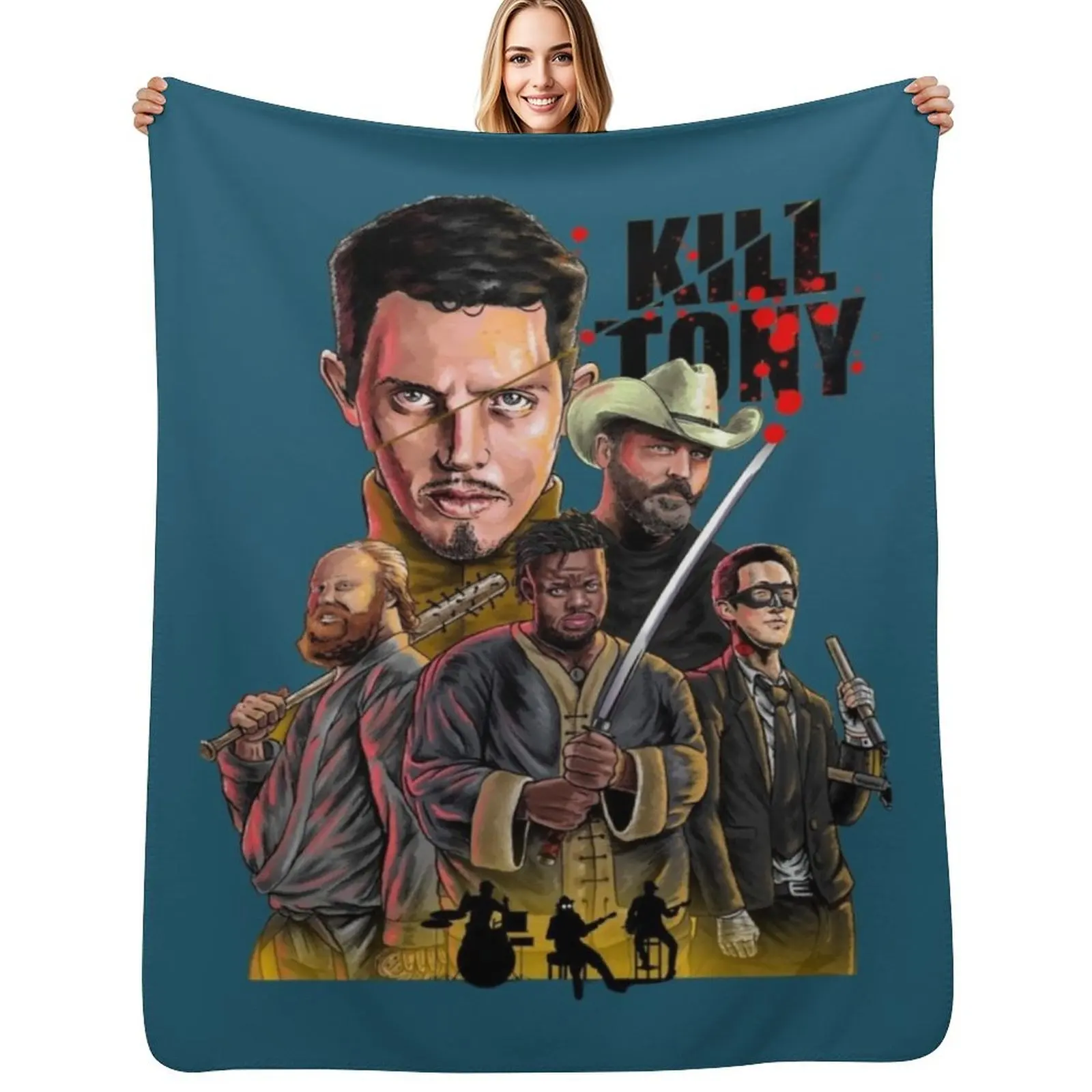 

Kill Tony Throw Blanket Faux Fur Soft Warm Blanket for Bed