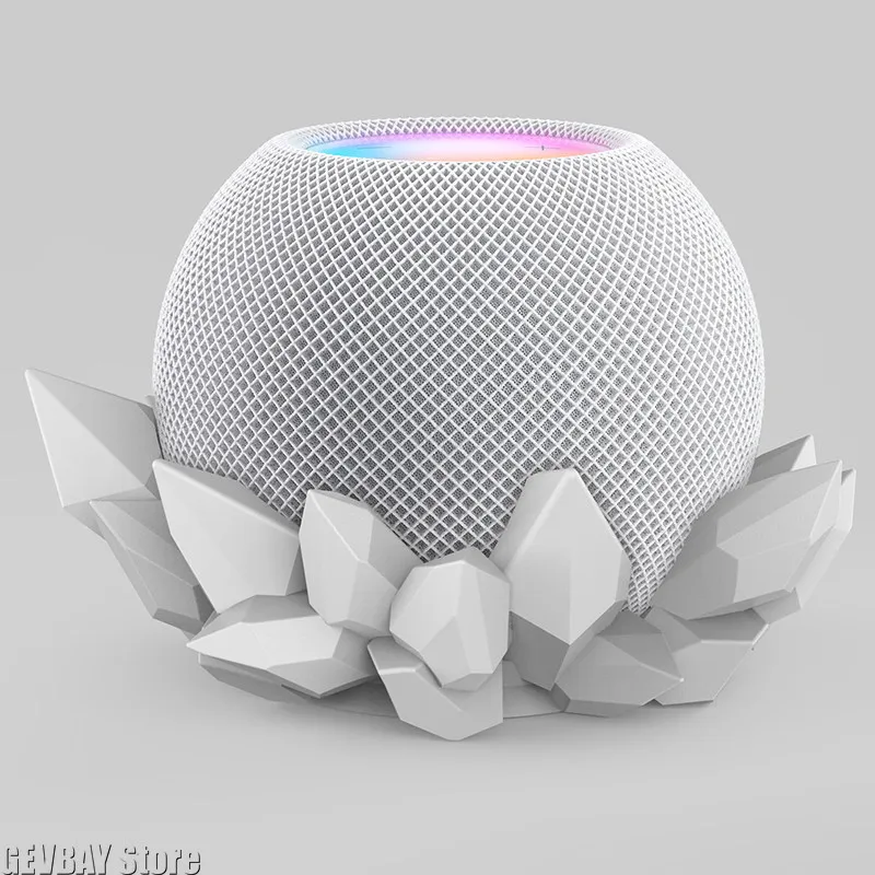 Speaker Bracket Base for Apple Dedicated Audio Dock for Homepod Mini 3D Resin Printing Volcanic Rock Design Pedestal Accessories