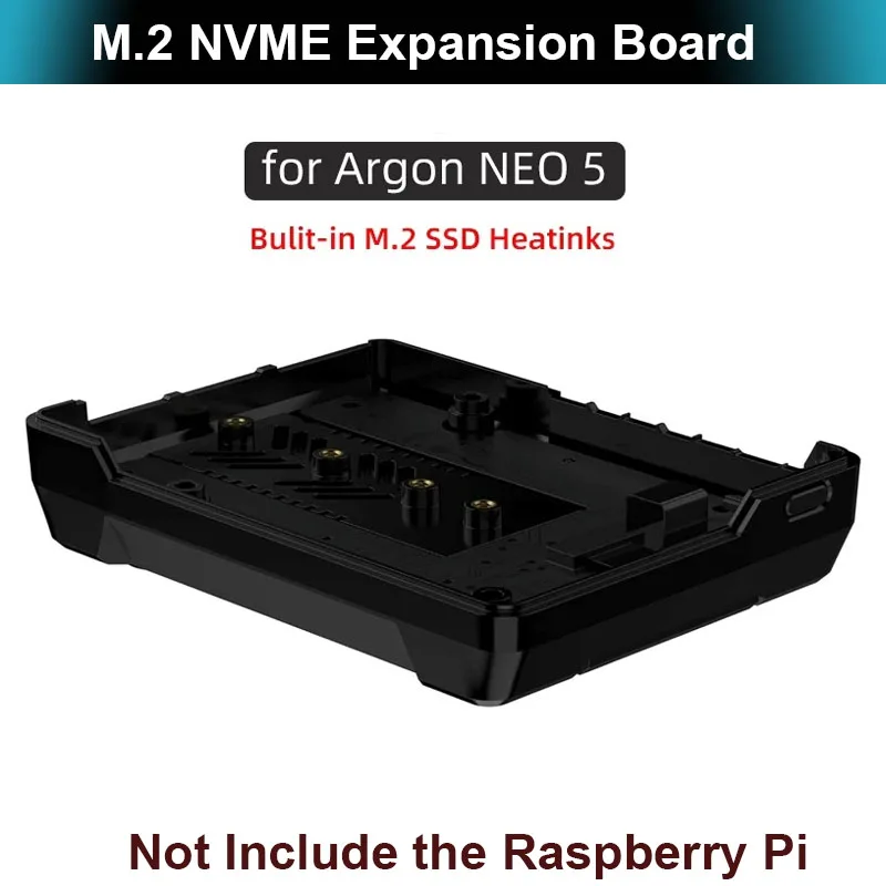 Argon NEO 5 M.2NVME PCIE Expansion Board (Only) for Raspberry Pi 5 Argon NEO 5Built-in SSD Heatsink Boot Pi5 From NVME M.2 Drive