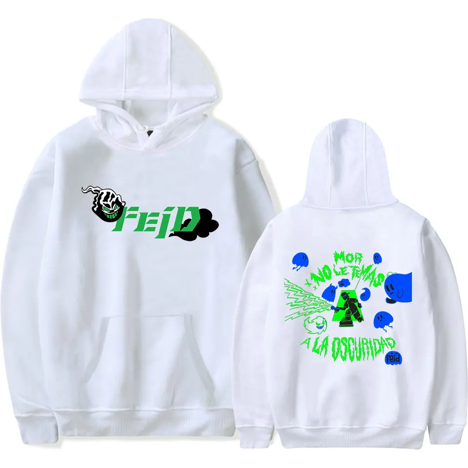 Camisola com capuz de manga comprida masculina e feminina, pulôveres de casal, cantor Merch Hoodie, Mor, No Le Temas a La