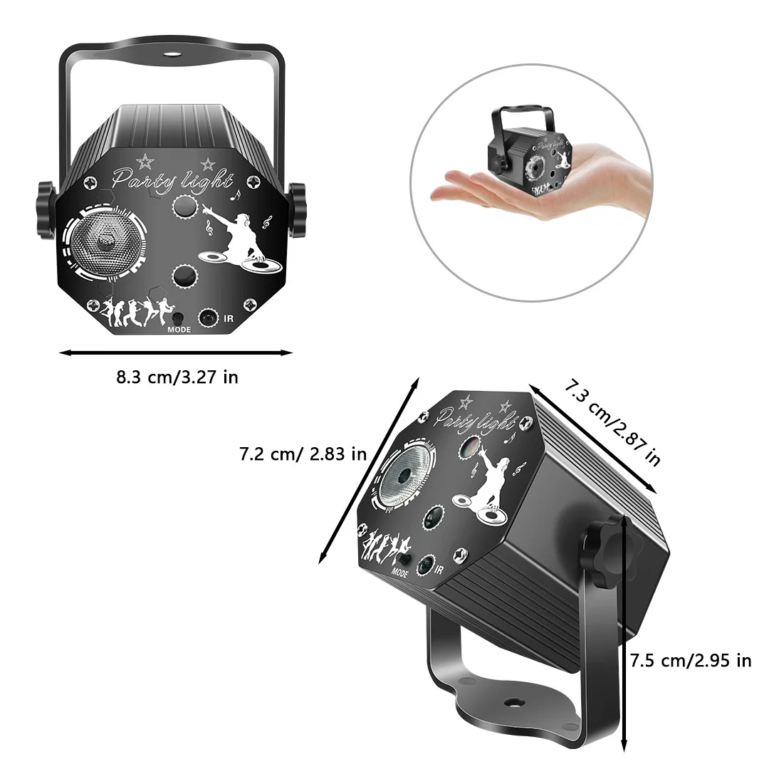 تيار مستمر 5 فولت USB مهرجان صغير مصباح لتهيئة الجو RGB ضوء المرحلة السماء المرصعة بالنجوم العارض DJ Dicso المزاج ضوء للمنزل الرقص ديكور الحفلات #5