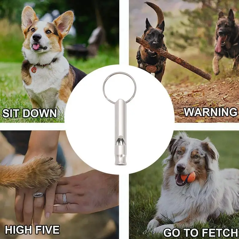 Adjustable metal ultrasonic dog whistle Silent Dog Whistle pet training dog whistle Portable Dog Training Tools Pet Supplies - view 6