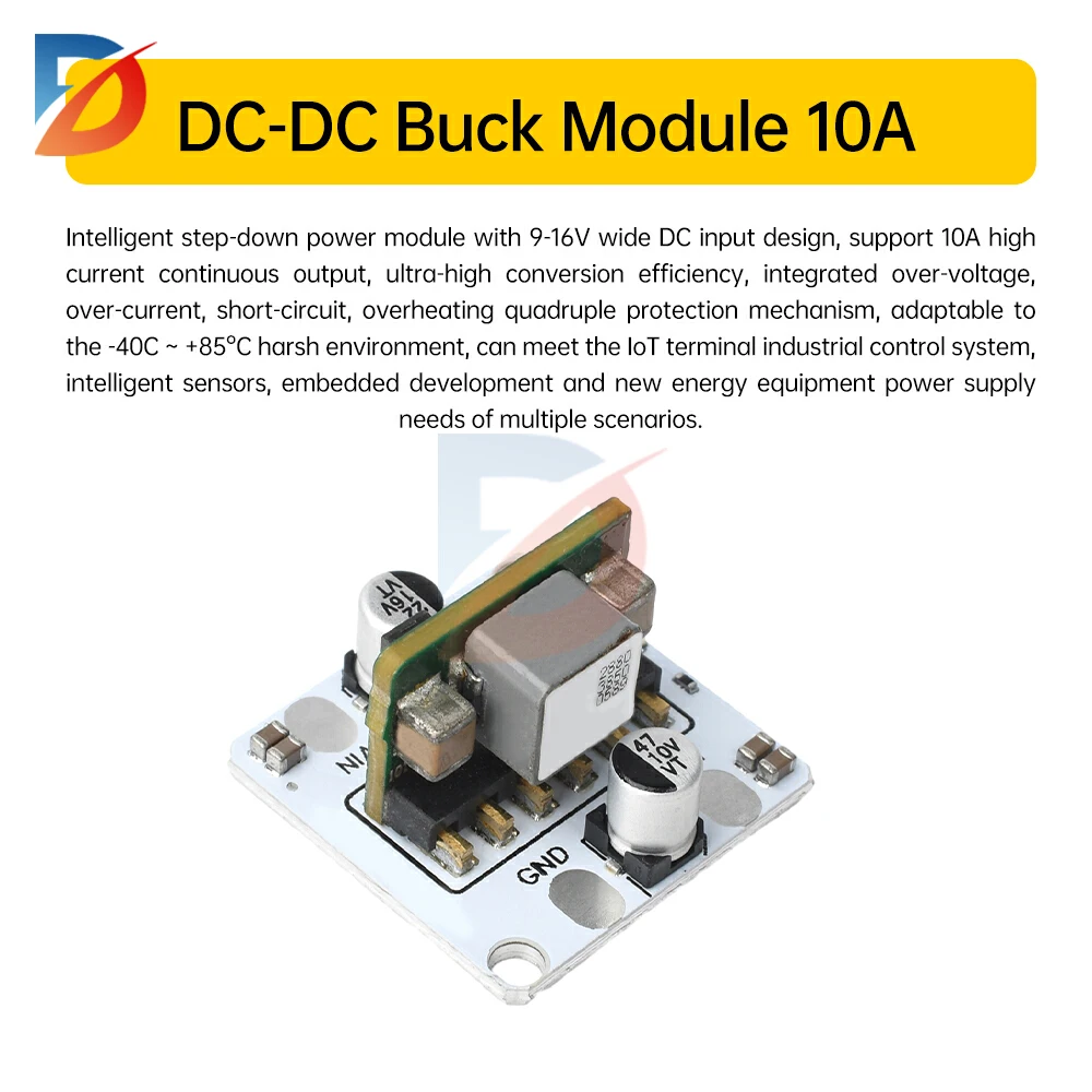 Modulo step-down del modulo di alimentazione regolato ad alta potenza da 10 A Modulo step-down DC da 9-14 V a 5 V con uscita DC-DC