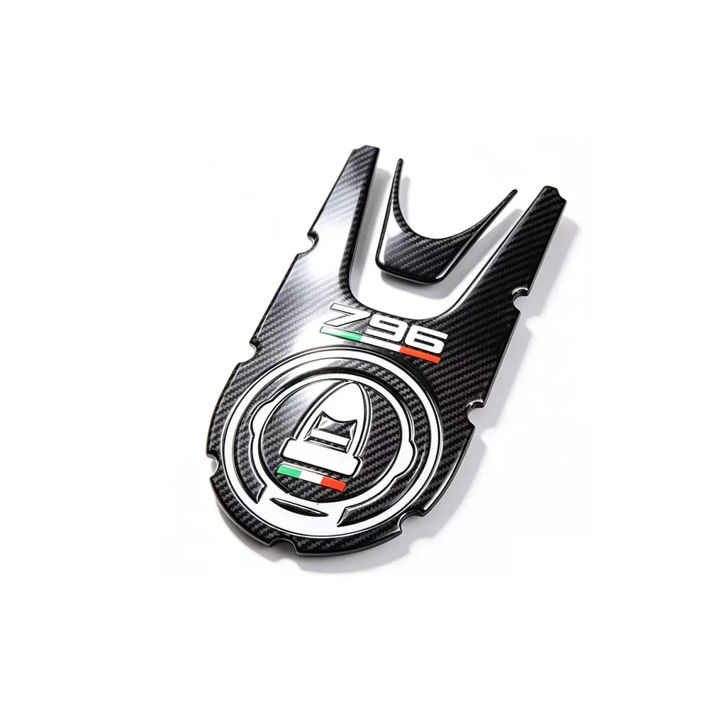 3D Motorcycle Tank Pad Protection Fuel Cap Comp3atible Case for Ducati MONSTER 696 796 1100 2008-2014 09 10 12 13 Carbon-look image 5