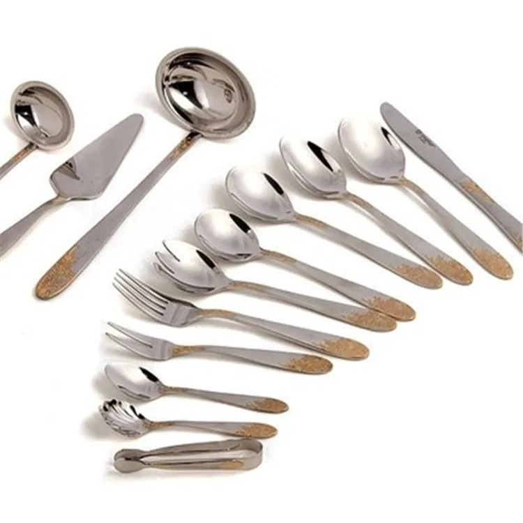 Casual Rvs Vorken Messen Tumble Polijsten Goedkope Restaurant Servies Set