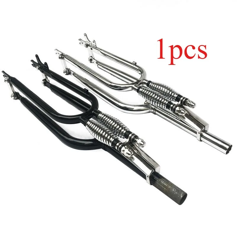 26-Inch 700C bicycle disc brake shock-absorbing front fork, adjustable damping, upgraded and modified cycling accessories