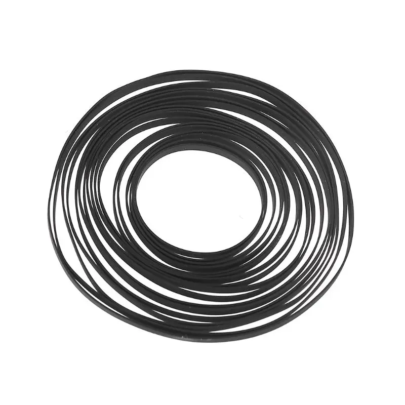 Replaced Turntable Belt Rubber Flat Drive Belt for Record Player Walkman DVD CD-ROM Repeater 4mm Wide image 2