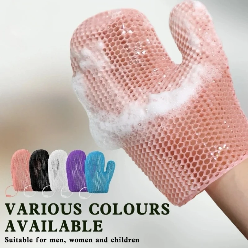 

TPU Antibacterial Bath Gloves with Dead Skin Removal Cellular Design Soft and Skin-Friendly Perfect for Exfoliating
