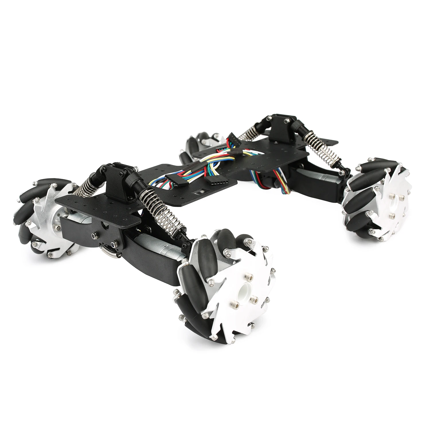 2Kg Load RC Tank 4WD Metal Mecanum Wheel Robot Car Chassis For Arduino Robot DIY Kit with Encoder Motor Ps2 Programmable Robot