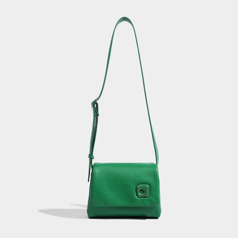 Loerss Schoudertas Veelzijdige Kleine Vierkante Tas Voor Dames Ins Vintage Crossbody Tas Dames Woon-Werkverkeer Lederen Verstelbare Handtas