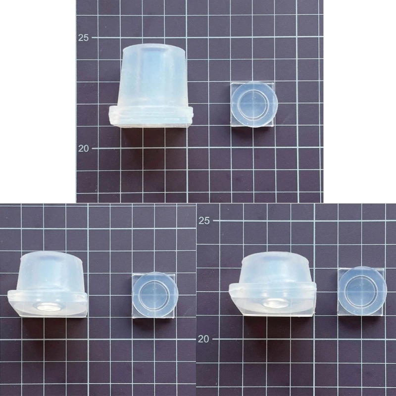 3pcs Mini 3D Jar with Lid Silicone Mold Set Small Storage Box Container Mould DIY Resin Casting Molds for Jewelry Making