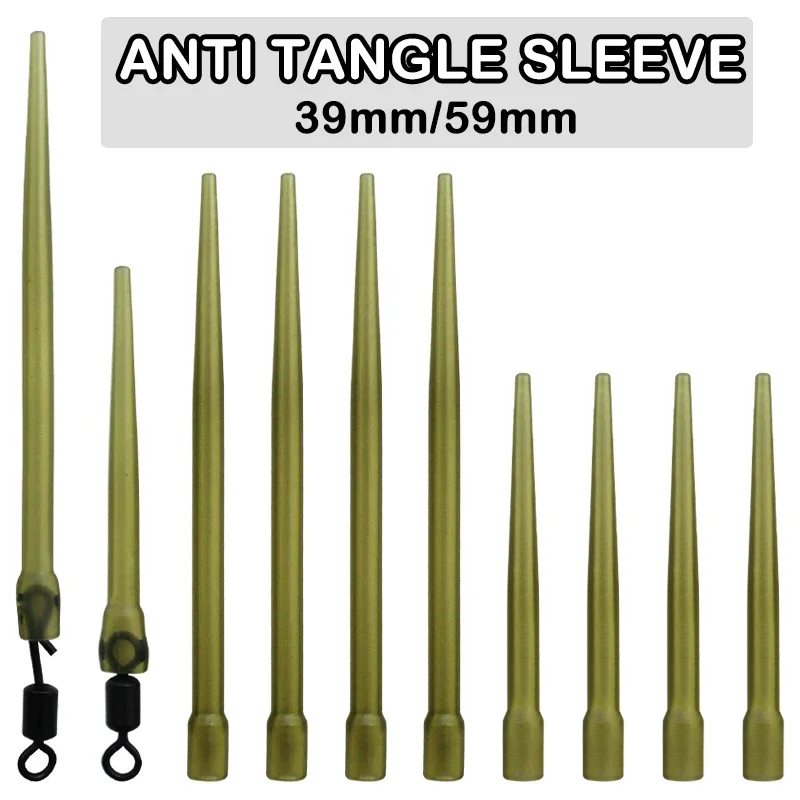 30x Carp Fishing Anti Tangle Sleeves Fine Latch Baiting Needle For Carp Fishing Rig Hair Ronnie Rig Terminal Tackle Accessories