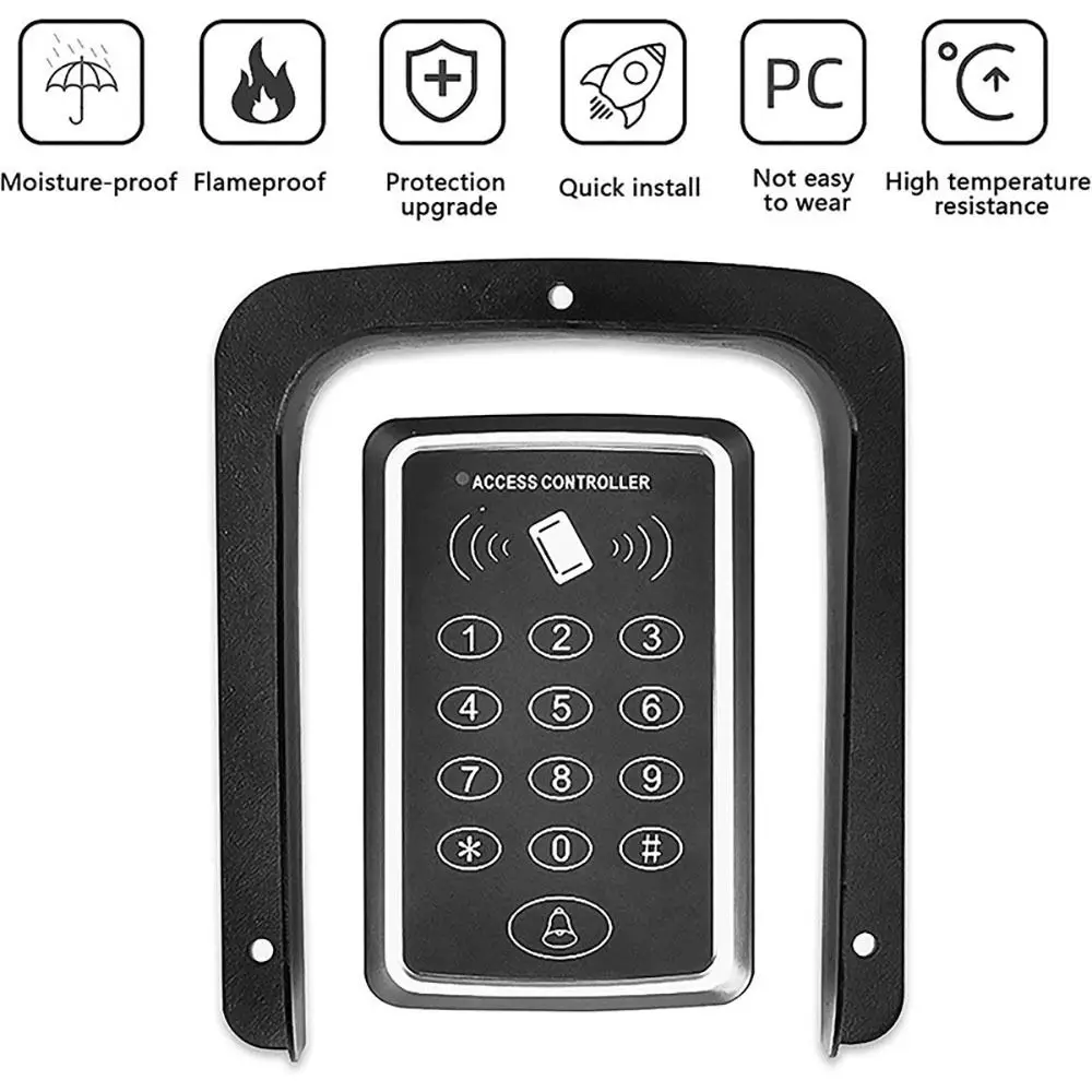 RFID Card Fingerprint Access Door Lock Protector Rain Shield Access Control Shell Doorbell Cover Rain Cover Waterproof Cover