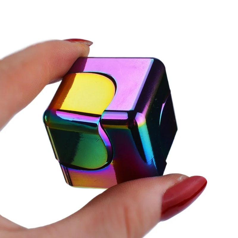 

Спиннер-куб из сплава, гироскоп для пальцев, антистрессовая игрушка для взрослых, для офиса, дома, путешествий, портативный антистресс, подарки на Рождество