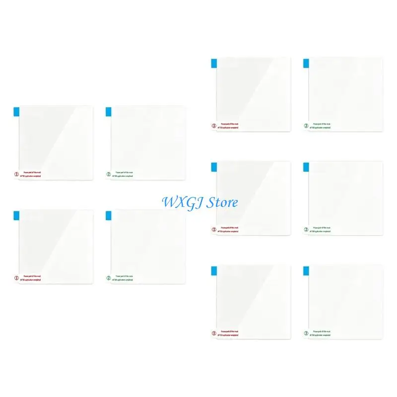37JE Cling Barrier Sheets, Clear PET Windshield Mounting Film for Toll Pass Transponders and Driving Recorders, 10 Pack