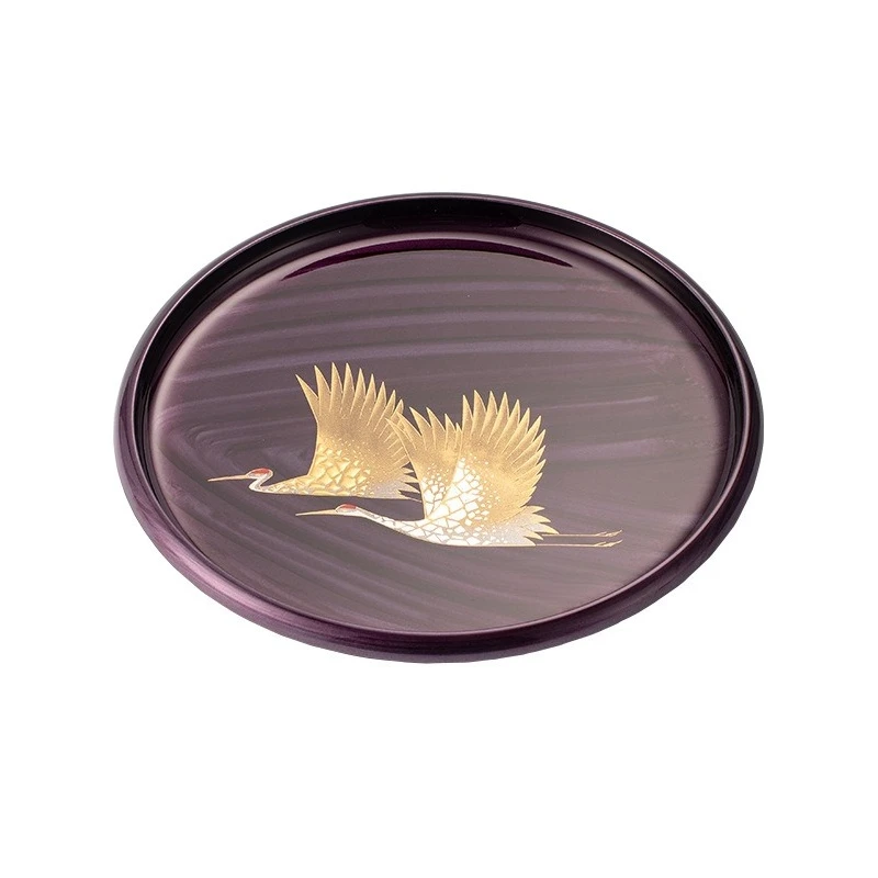 

Ziyun Yahe high-end paint tray, Japanese-style household crane tea tray, light luxury