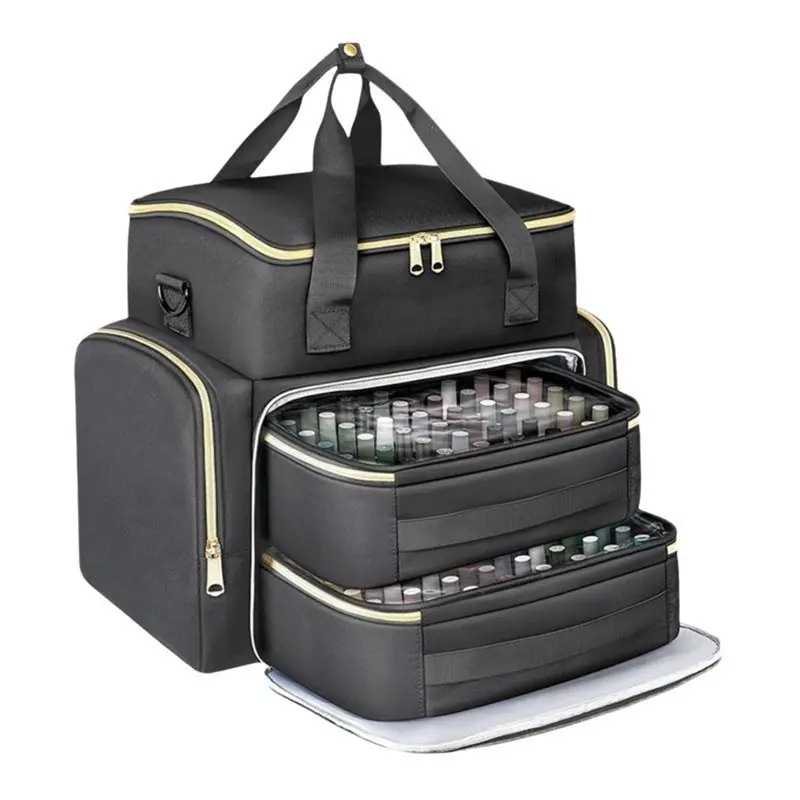 

UV Nail Lamp,Nail Polish Organizer Case Backpack Holding Capacity Of 96 To 100+ Bottles(15Ml/0.5 Fl Oz) Storage