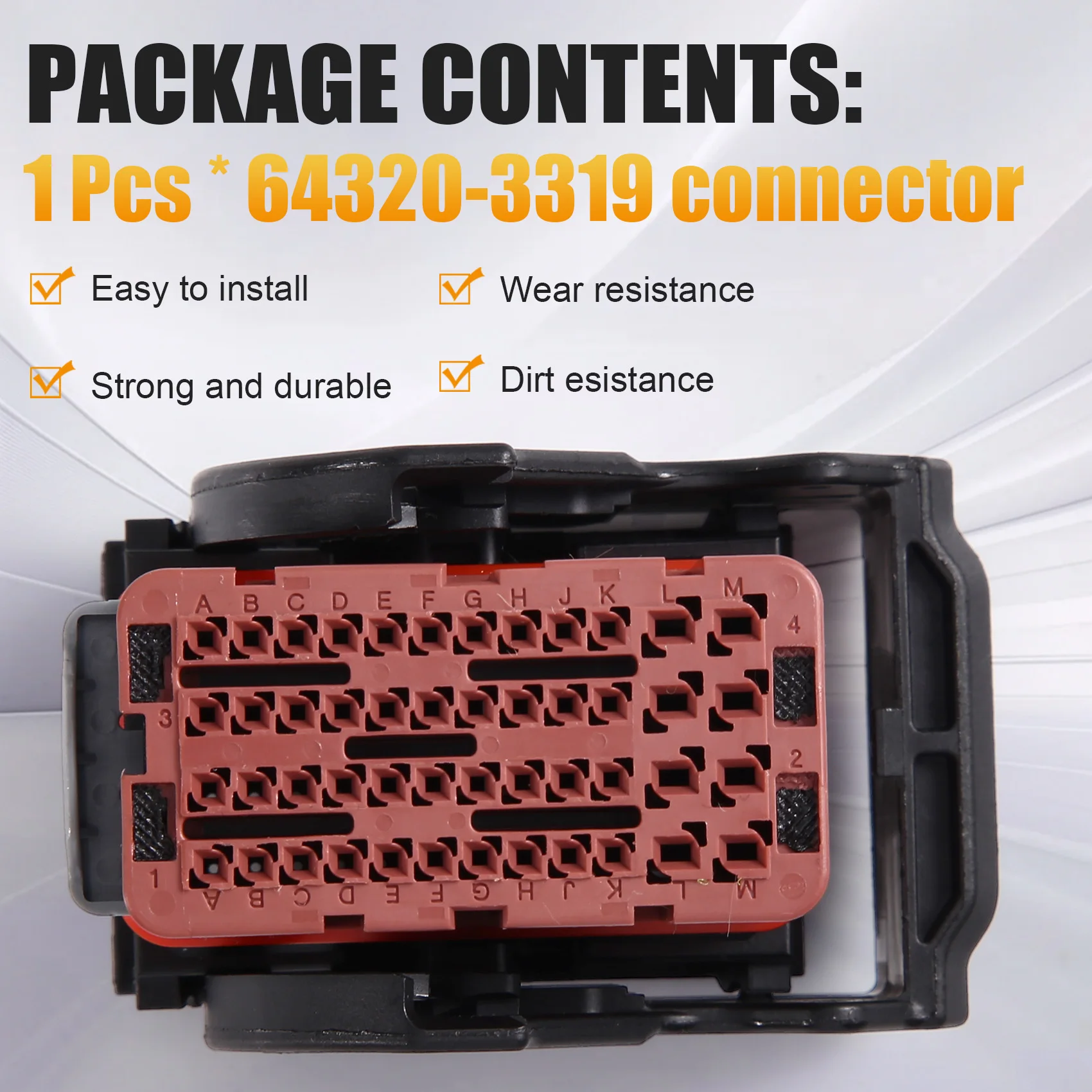 TFORU-CMC Receptacle 48 Pin CMC ECU Waterproof Connector Automotive Wire Harness 64320-3319 ECU
