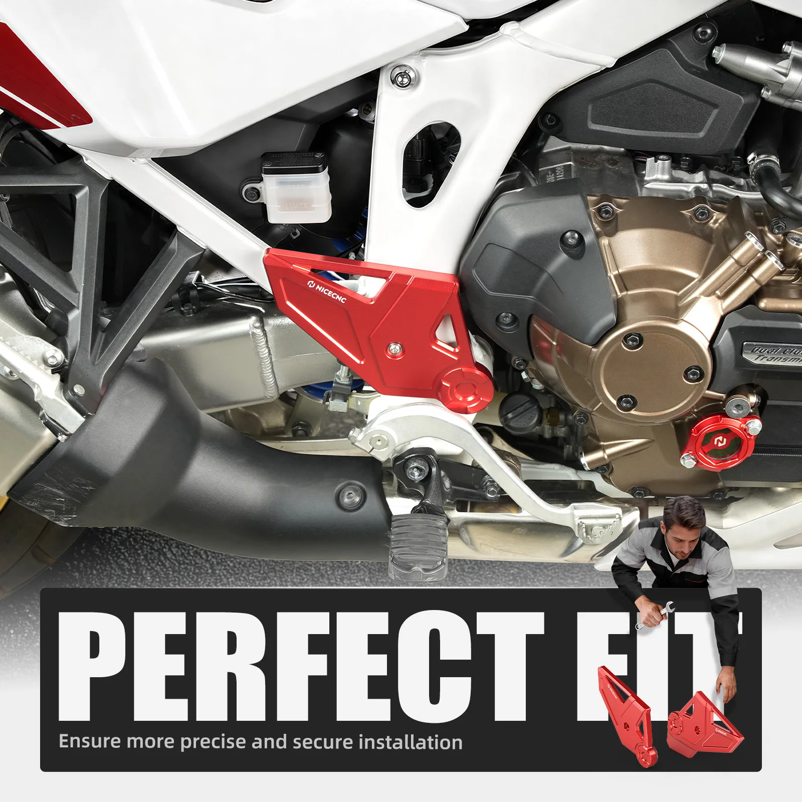Motorrad-Rahmenschutz, Rahmenabdeckungen für Honda CRF1100L Africa Twin DCT 20-26, Africa Twin CRF1100L / Adventure Sports. – Detail 14