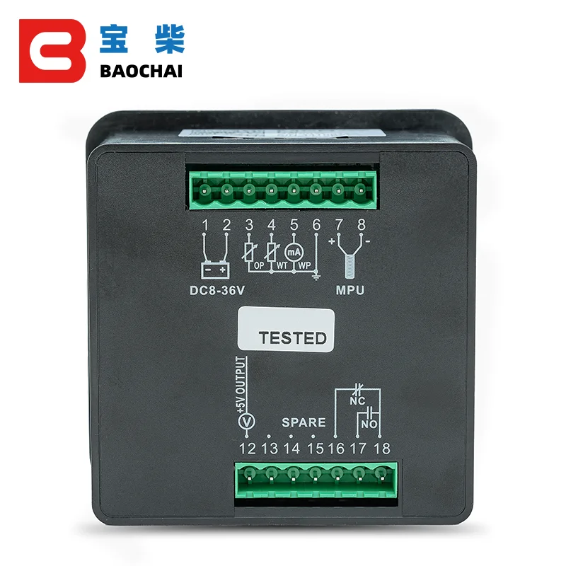 Mebay GM50W GM50WR Panel Meter Diesel Water Pump Controller Multi Function Display Generator RPM Temperature Sensor