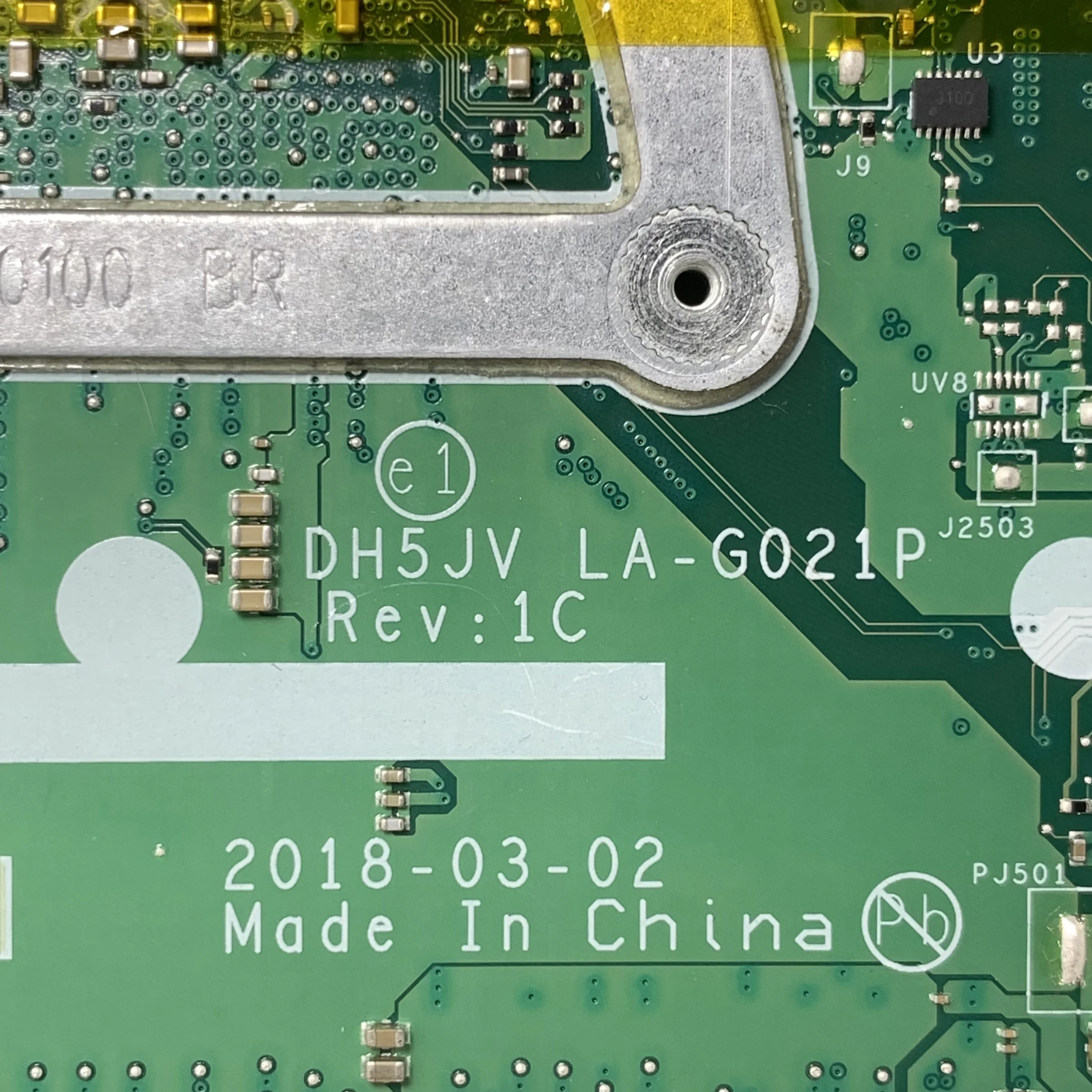 

DH5JV LA-G021P Mainboard For ACER AN515-42 A315-41 Laptop Motherboard With Ryzen 3 2200U Ryzen 5 2500U CPU 100% Full Tested OK