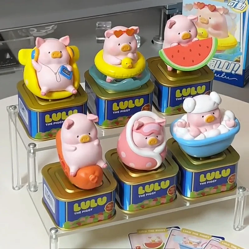 Lulu The Piggy Holiday Series Solar Motion Blind Box Lulu Pig Rocking Mystery Boxes Surprise Cute Animal Dolls Model Collection view 4