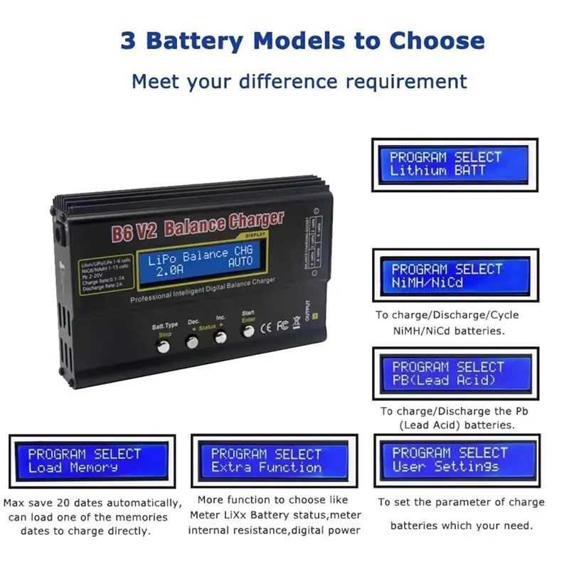 AB46-1Set Aircraft Model Lithium Battery Car Model Ni-MH Smart Balance 80W US Plug