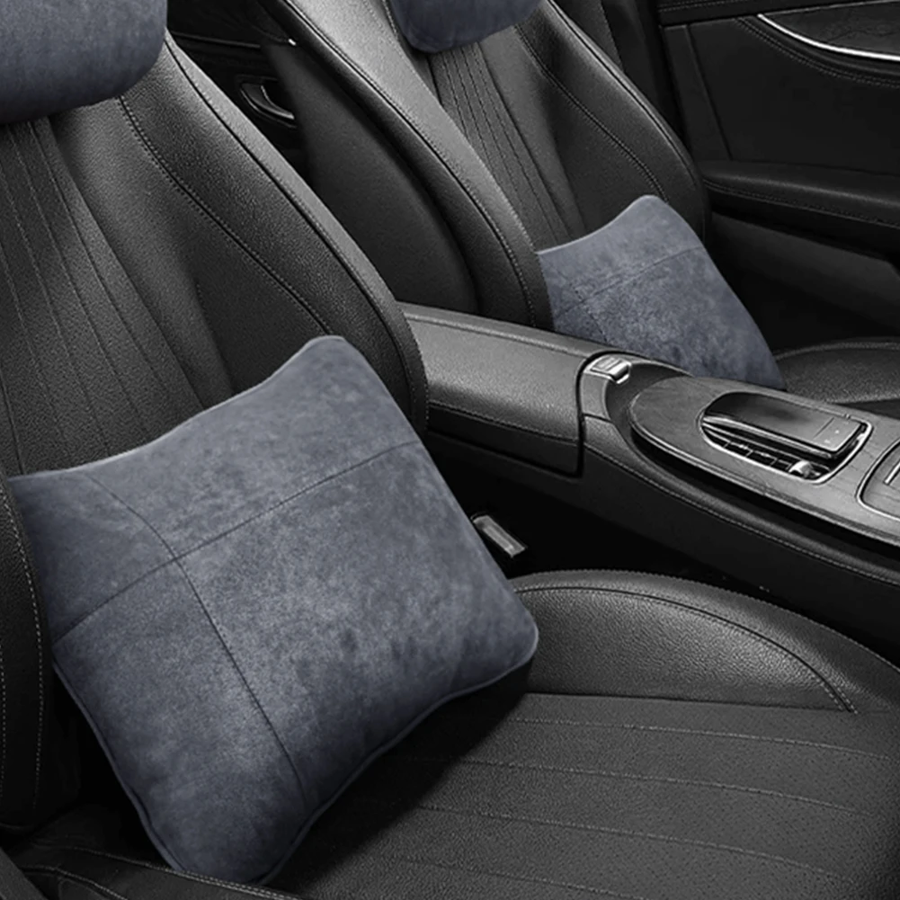 

1pcs Car Lumbar Pillow Waist Support Neck 27X23X10cm For Mercedes S For Maybach Interior Car Accessories Seat Covers Car Cushion