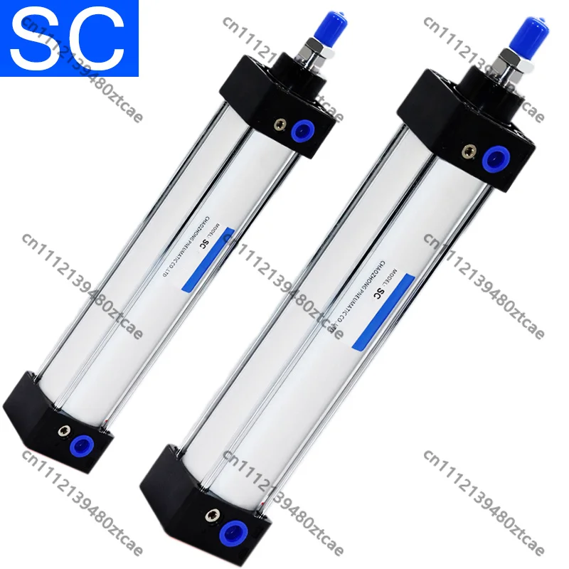 Double Acting Piston Air Cylinder SC32/40/50/63 Pneumatic Cylinder 50-1000mm Stroke Industrial Pneumatic Actuator
