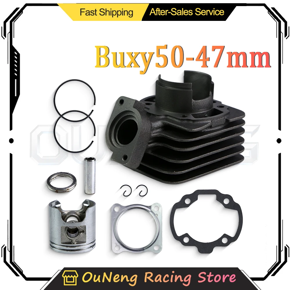 Motorcycle Cylinder Block 47mm For Buxy 50 Scooter Engine Replacement Spare Parts