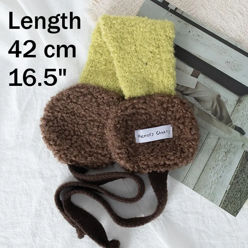Women Blue Plush Thickened Ear Muffs Winter Windproof Cold‑Proof Ear Covers For Cycling
