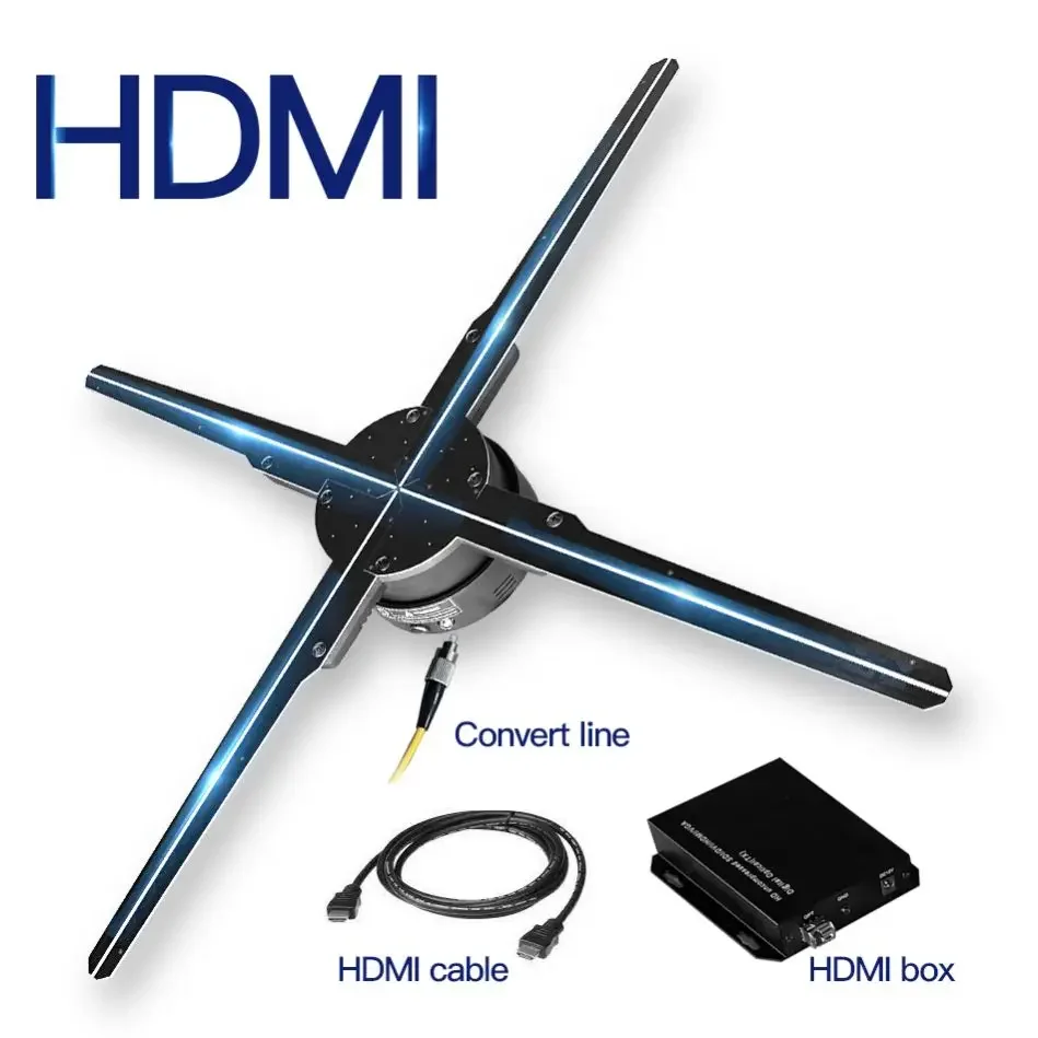 65cm Big 3d Fan Hologram Synchronization Computer Interactive Hdmi-input Led Fan Hologram