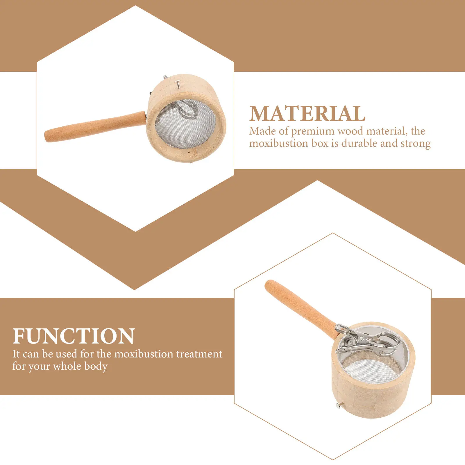 

1Set Metal Moxa Stick Case Stable Performance Moxibustion Burner Box Household Adjustable Moxa Cone Holder for Massage Therapy