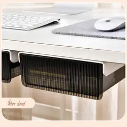 Under Desk Storage Drawers Hiddens Mounted Desk Drawer Attachable Slide-out Drawer Self-Adhesive Under Desk Drawer cajones cajas