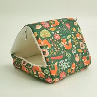 Comfortable Hamster House Warm Mat Small Animal Sleeping Bed Soft Guinea Pig Nest Mini Cage for Rabbit Squirrel Mat Guinea Pig