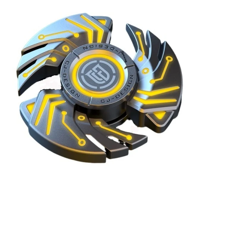 Flame Metal Fidget Spinner Night Glow multifuncional negro Tech Student Set mano juguetes para dedos retorcidos juguete para aliviar el estrés