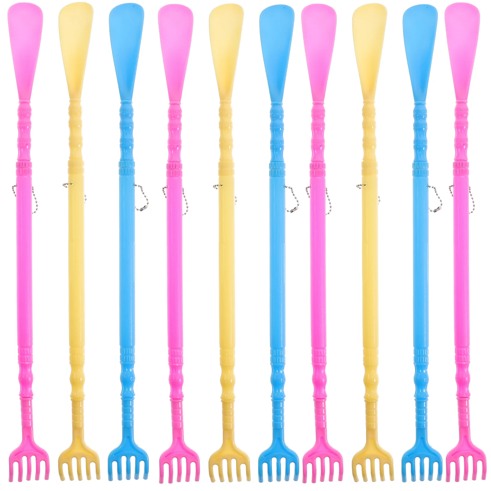 

10 Pcs Shoehorn Scratching Tool Dual-use Hollow Variety Long Handle Shoehorns Man