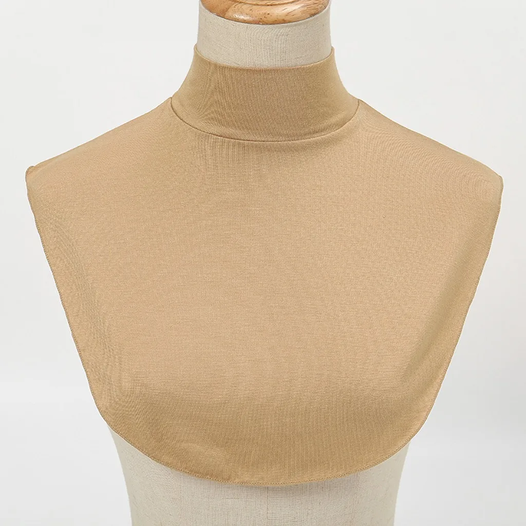 Neck Guard Warmer Detachable Solid Fake Collar Detachable Fake Collar Cotton Detachable Layering Accessory For Indoor Office