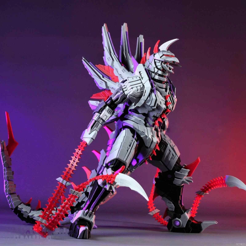 

Mech Gigan Action Figure 3d Printed Toys Monster Figurine Assemble Building Blocks Desktop Decoration Children Birthday Gift