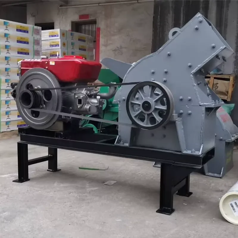 2026Hot Industrial Portable Steel Hammer Mill Crusher PLC AC Motor 28t/h Capacity Mining Construction Waste Processing