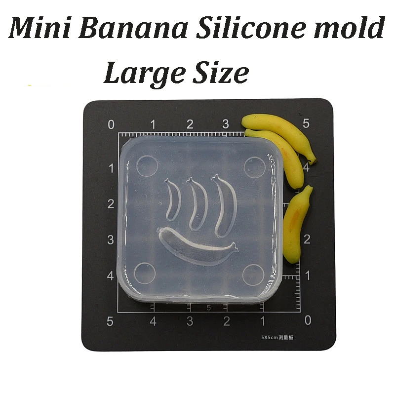 Mini Cute Banana Silicone Molds Pottery Clay Handicraft DIY molds