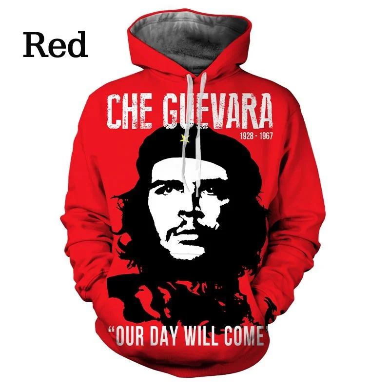 Sudaderas con capucha Che Guevara Hero sudaderas con estampado 3d hombres mujeres con capucha de gran tamaño Sudadera con capucha Hip Hop pulóver sudaderas chándales