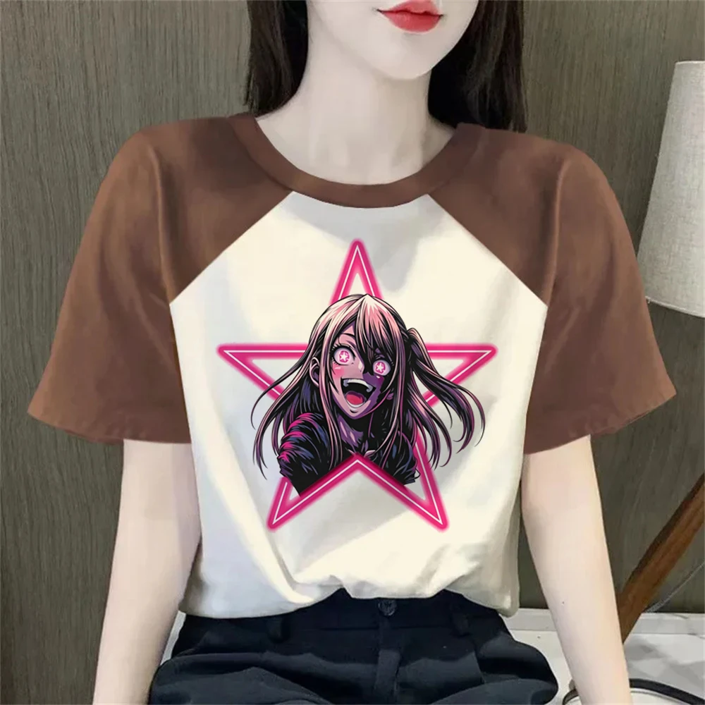 Oshi No Ko t shirt femme meme manga jojifuku streetwear cheap t-shirt Retro vintage jojifuku gyaru 80s