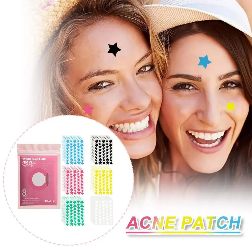 240Patches / Pack 6 Color Star Shape Hydrocolloid Acne Pimple Patch For Covering Zits and Blemishes Invisibly Spot Sticker
