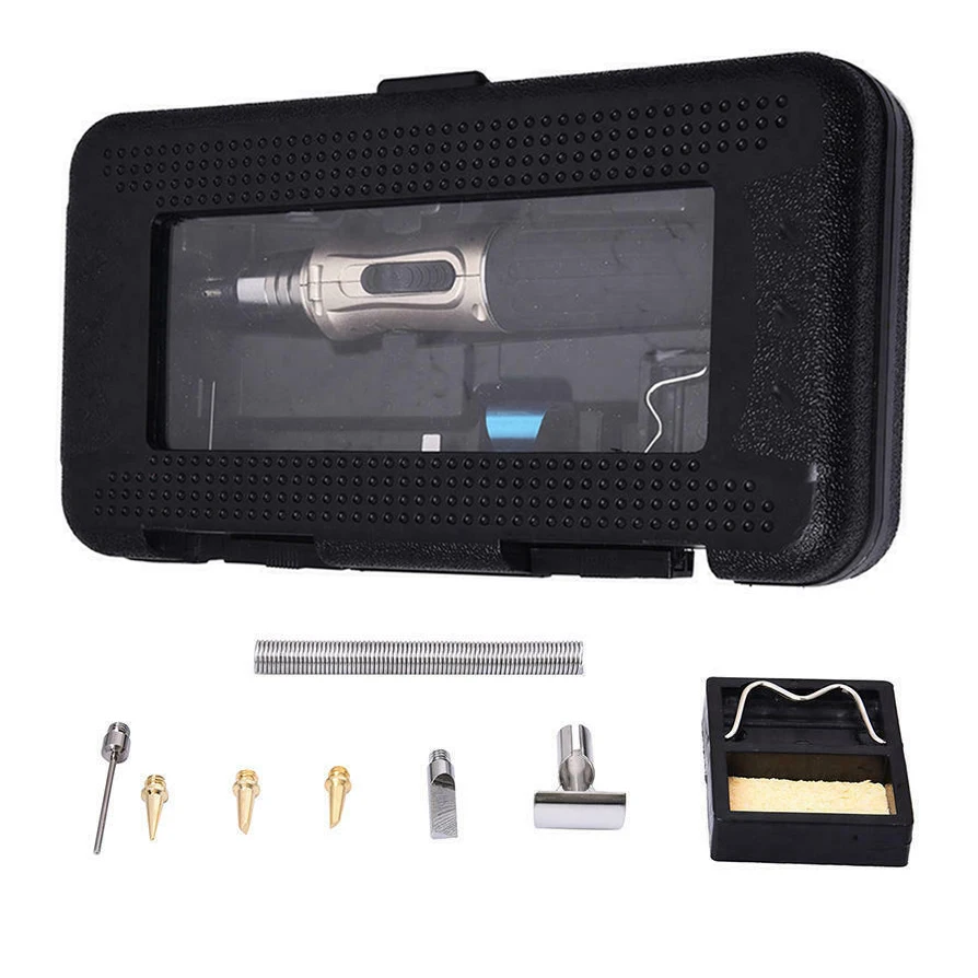 A44THS-1115K 10-In-1 Multifunction Gas Soldering Iron Case Set Lighter Spray Set Welding Equipment