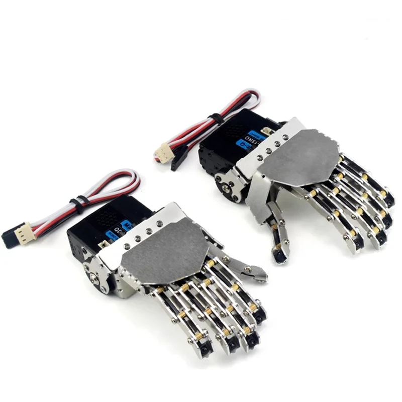 Mini Bionic Hand Humanoiden Roboter Arm Roboter Hand Fünf Finger Klaue Kralle Für Metall Manipulator Arm Greifer Smart DIY Zubehör – Detail 5