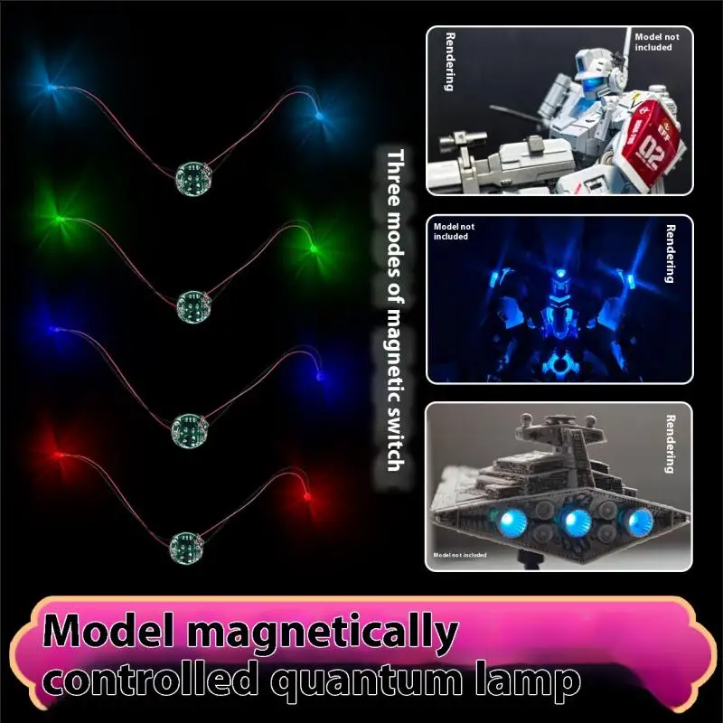 

Wired Magnetic Control Lamp Led Magnetron Light Model +magnet + Battery Diy Car Toys Lighting Diorama Materials For Robots